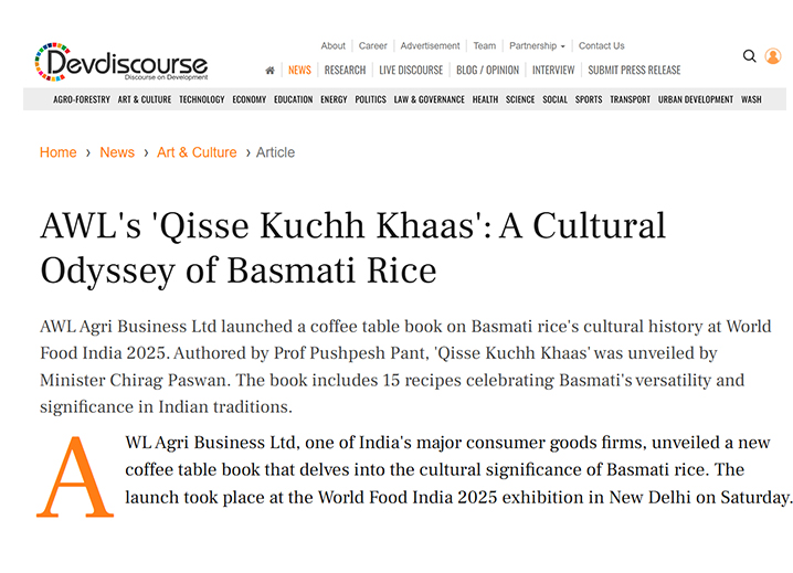 Kohinoor Basmati Rice PR - Devdiscourse