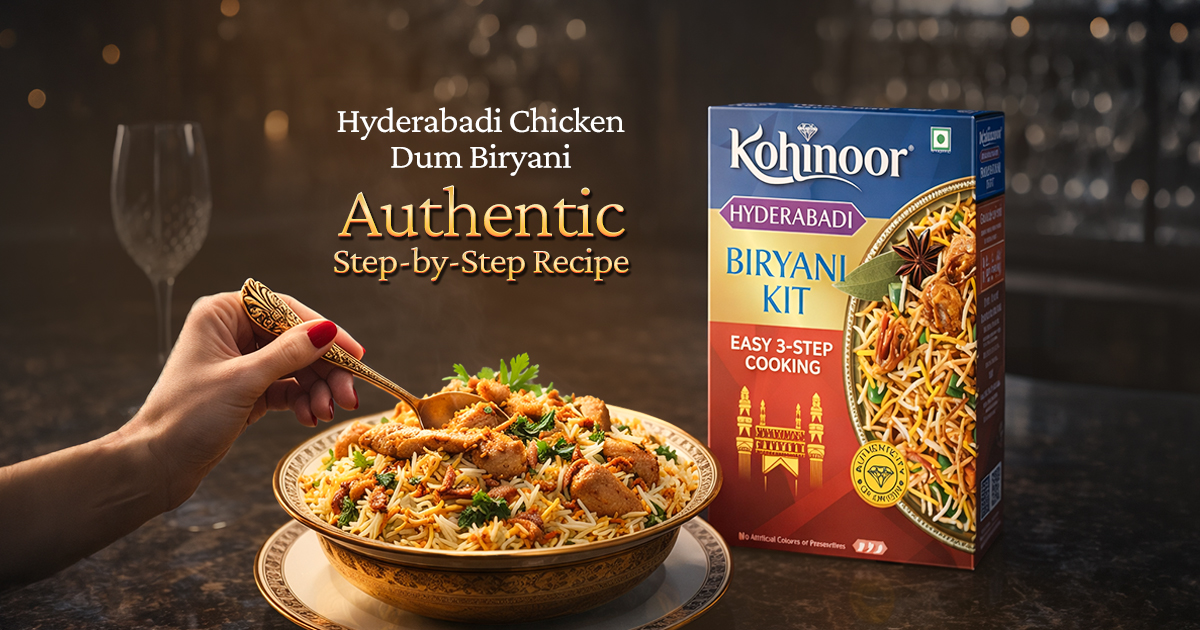 Hyderabadi Chicken Dum Biryani - Authentic Step-by-Step Recipe