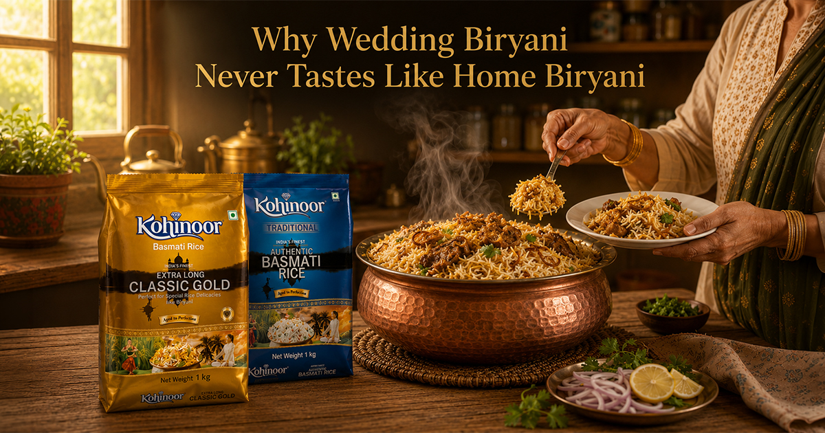 wedding biryani vs home biryani