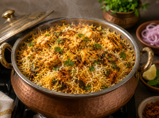 Paneer Dum Biryani