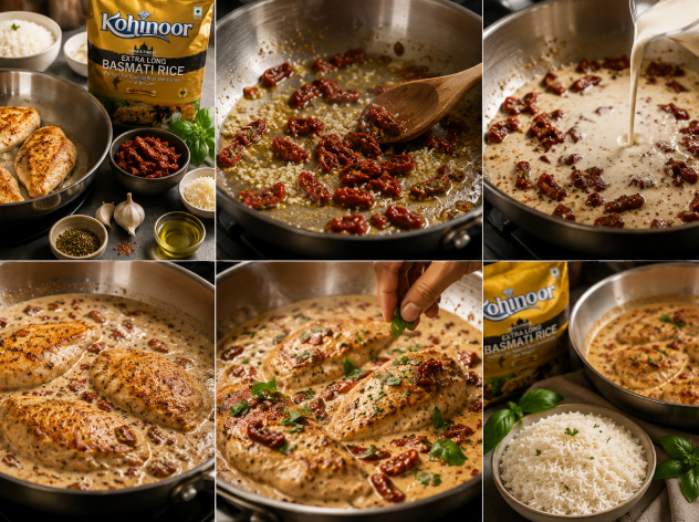 Marry Me Chicken Recipe with Basmati Rice