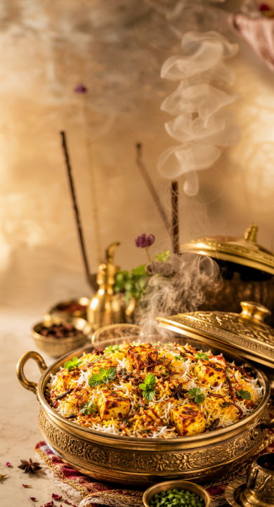 Paneer Biryani Recipe with Long Grain Basmati Rice