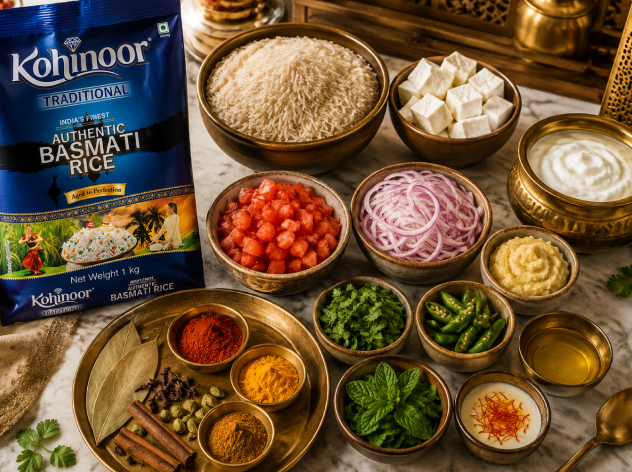 Paneer Biryani Recipe with Long Grain Basmati Rice
