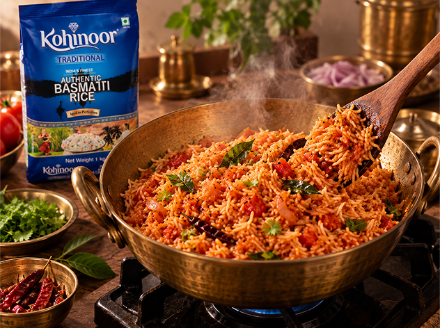 Easy Tomato Rice Recipe: A Tangy South Indian Rice Dish
