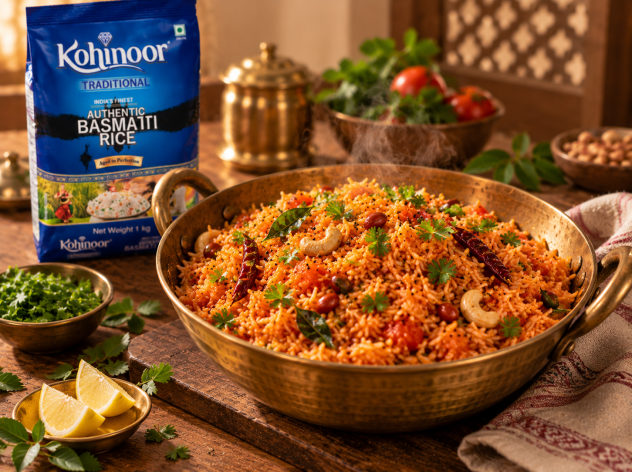 Easy Tomato Rice Recipe: A Tangy South Indian Rice Dish