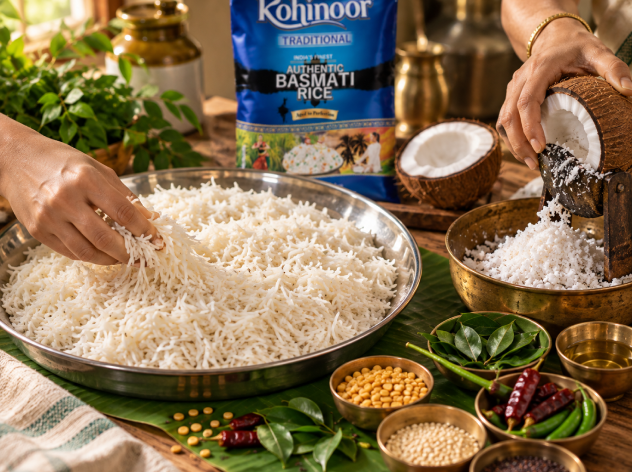 Easy Coconut Rice Recipe: A Flavourful South Indian Rice Dish