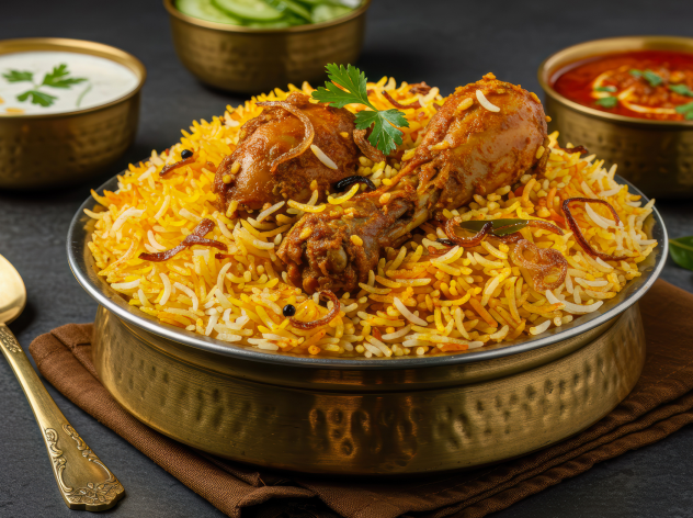 Hyderabadi Dum Chicken Biryani