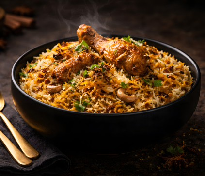 Hyderabadi Dum Chicken Biryani
