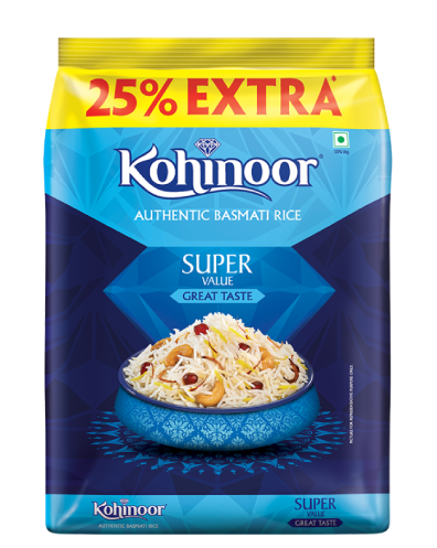 kohinoor super value authentic basmati rice 25 extra